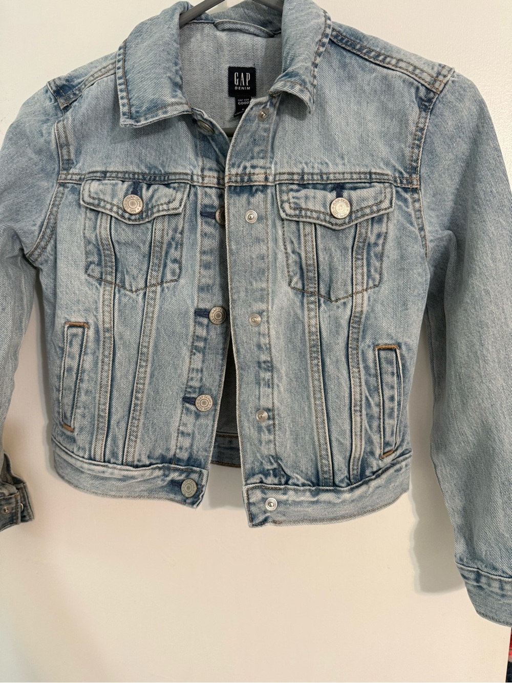GAP Faded Blue Denim Trucker Jacket